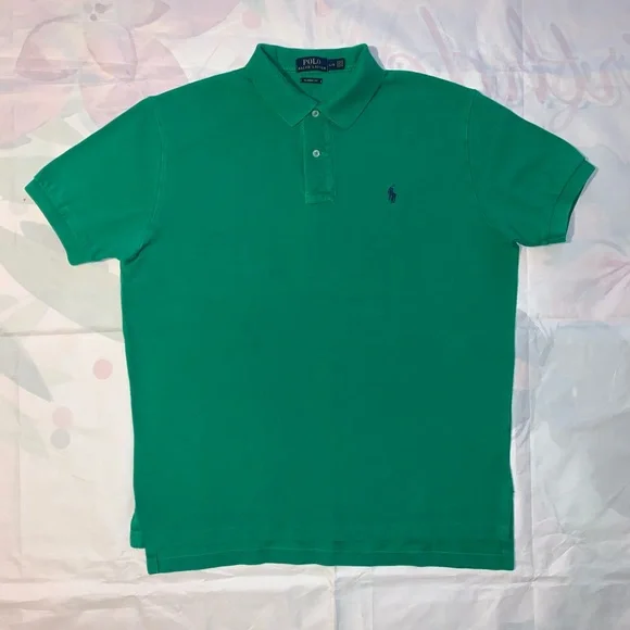 Men’s Polo by Ralph Lauren Shirt Green Size LARGE - Picture 4 of 9